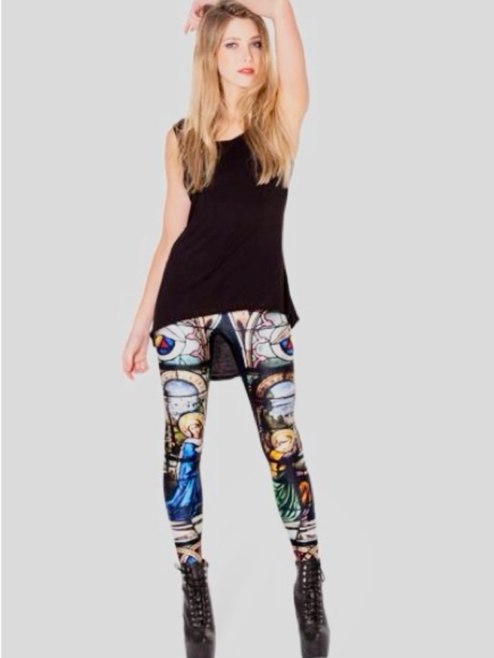 BlackMilk Stained Glass Leggings - Size XS